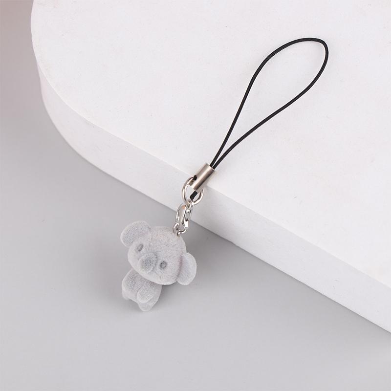 Милый брелок в виде медведя, мультяшного кролика, щенка, телефона, цепочка для наушников, чехол, кулон, шнурок, рюкзак, сумка, декор, автомобильный брелок