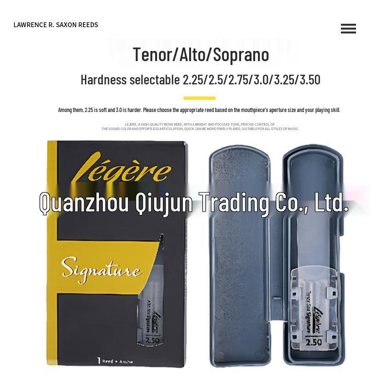 Laojierui Durable Synthetic Resin Saxophone Reed for Alto, Tenor, & Soprano