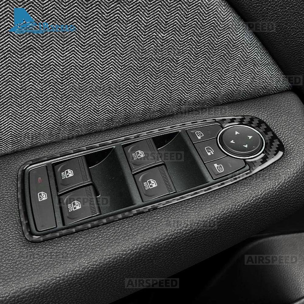 Real Soft Carbon Fiber Sticker For Renault Clio 5 MK5 2020 2021 2022 2023 2024 2025 LHD RHD Car Window Lift Panel Frame Trim