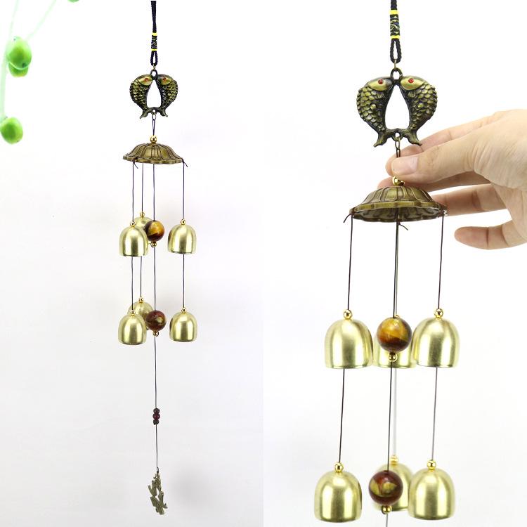 Старинные китайские литые ветряные колокольчики: Подвеска-колокольчик из меди для домашнего декора и подарков