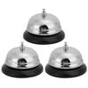 3pcs Stainless Steel Service Call Bell Loud Clear Sound Reception Service Bell  Hotel