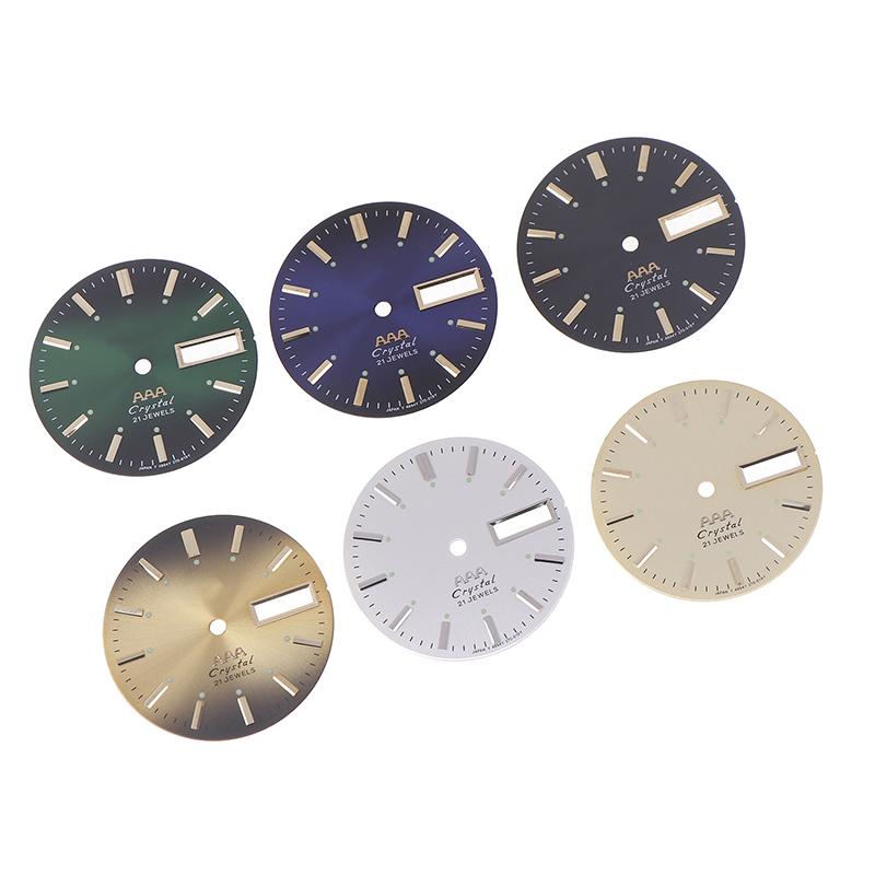 Винтажный циферблат часов Diy Parts 3 A Dual Calendar Literal Мужские часы Аксессуары для механизма 46941/46943