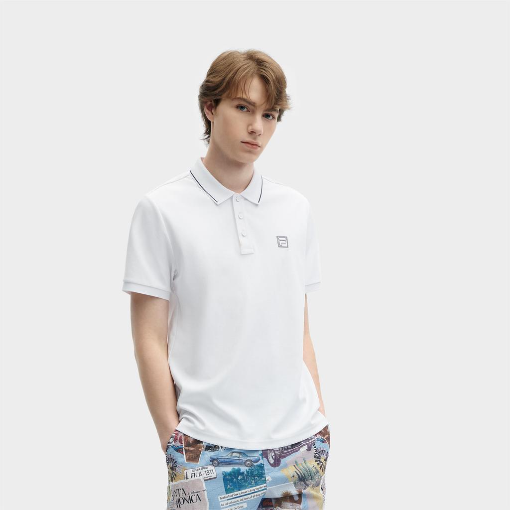 FILA Heritage Collection Polo Shirt 'White' Men's F11M428119FWT