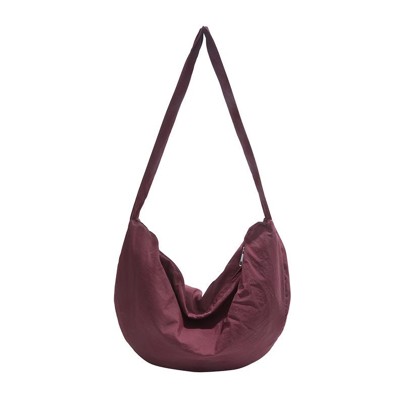 2025 Summer New Fashion Simple Messenger Bag Lazy Style Solid Color Shoulder Bag Class Travel Commuter Messenger Bag