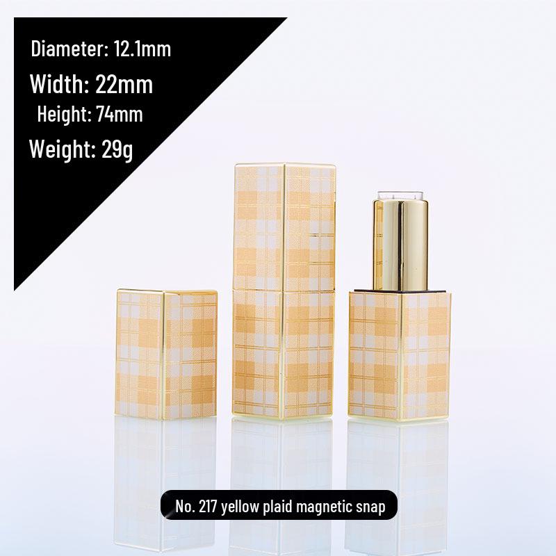 Туба для помады с магнитной застежкой, ручной работы, с текстурой кожи, напечатанная на 3D-принтере - Оранжевая, Красная, Зеленая