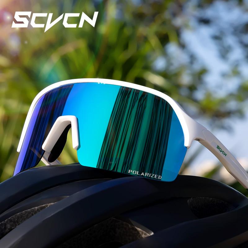 SCVCN UV400 Поляризационные Рыболовные Очки Велосипедные Солнцезащитные Очки для Горного Велосипеда Дорожного Велосипеда Гольфа Наружных Видов Спорта