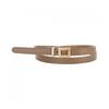 Shop   Women Premium Gold Square Ring Slim Belt Beige Tu Wbt 0749