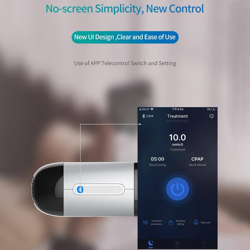 BMC M1 Mini Auto CPAP APAP Car Travel With Anhydrous Humidifying Mask Auto Ramp Feature Pressure Adjusting Sensitivity