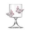 3D Butterfly Wine Glasses 250ml High Borosilicate Glass Heat Cold Resistant Wine Cup Cocktail