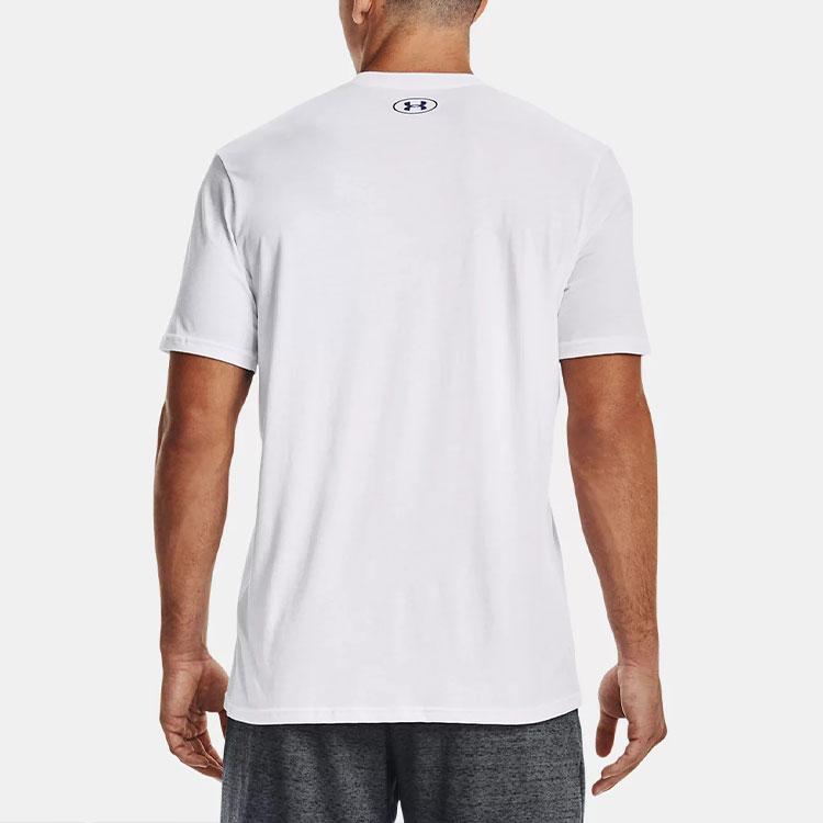 Under Armour Футболка Ua Boxed Sportstyle с логотипом и принтом, с круглым вырезом и коротким рукавом, мужская, белая 1329581-103