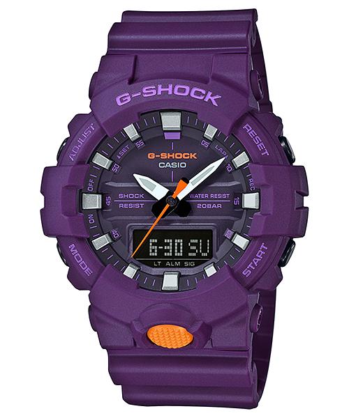 Casio Мужские кварцевые часы GA-800SC-6A из смолы, водонепроницаемые до 200 м, ударопрочные, цифровые