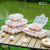 Stackable Design Egg Storage Box Plastic Egg Tray Space Saver Egg Holder  Outdoor Activities