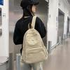 Однотонный легкий рюкзак женский водонепроницаемый дорожный рюкзак для школьников младших классов