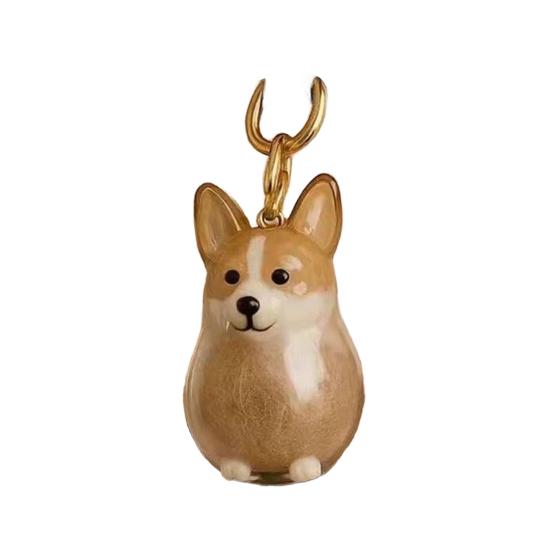 1/3Pcs Dog Bag Hair Collector Keychain Waterproof Keychain