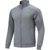 Fitness Series Letter Casual Comfortable Stand Collar Zipper Hoodie Men Hoodies Shadow-Gray AWDU129-2