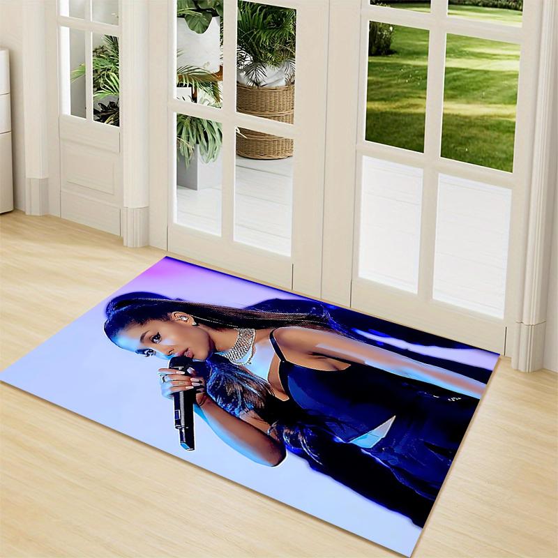 Ariana Grande Performance Carpet Rug Soft Washable Antislip Home Living Room Sofa Mats Personalized Christmas Rug