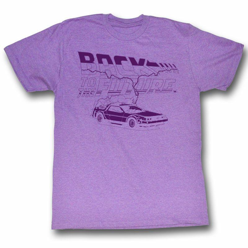 Back to the Future Purple Adult T-Shirt Mens Womens Tees Top