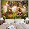 VIKAMA Сказочный Лес Сказочный Гобелен Домик на Дереве Детская Комната Тема Волшебный Уголок Фэнтези Декор Гостиной
