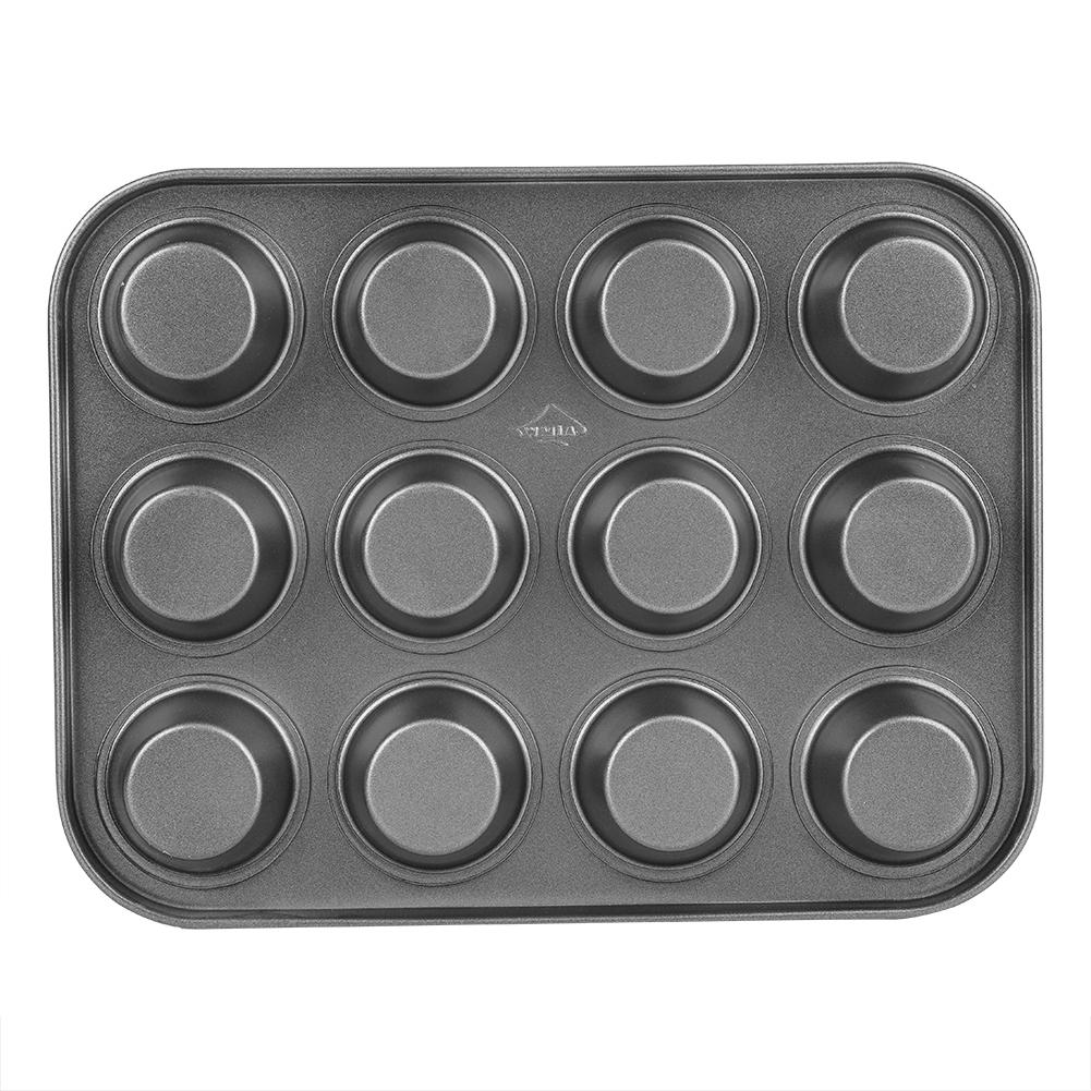 Профессиональная форма для выпечки кексов и маффинов йоркширского пудинга на 12 чашек с антипригарным покрытием