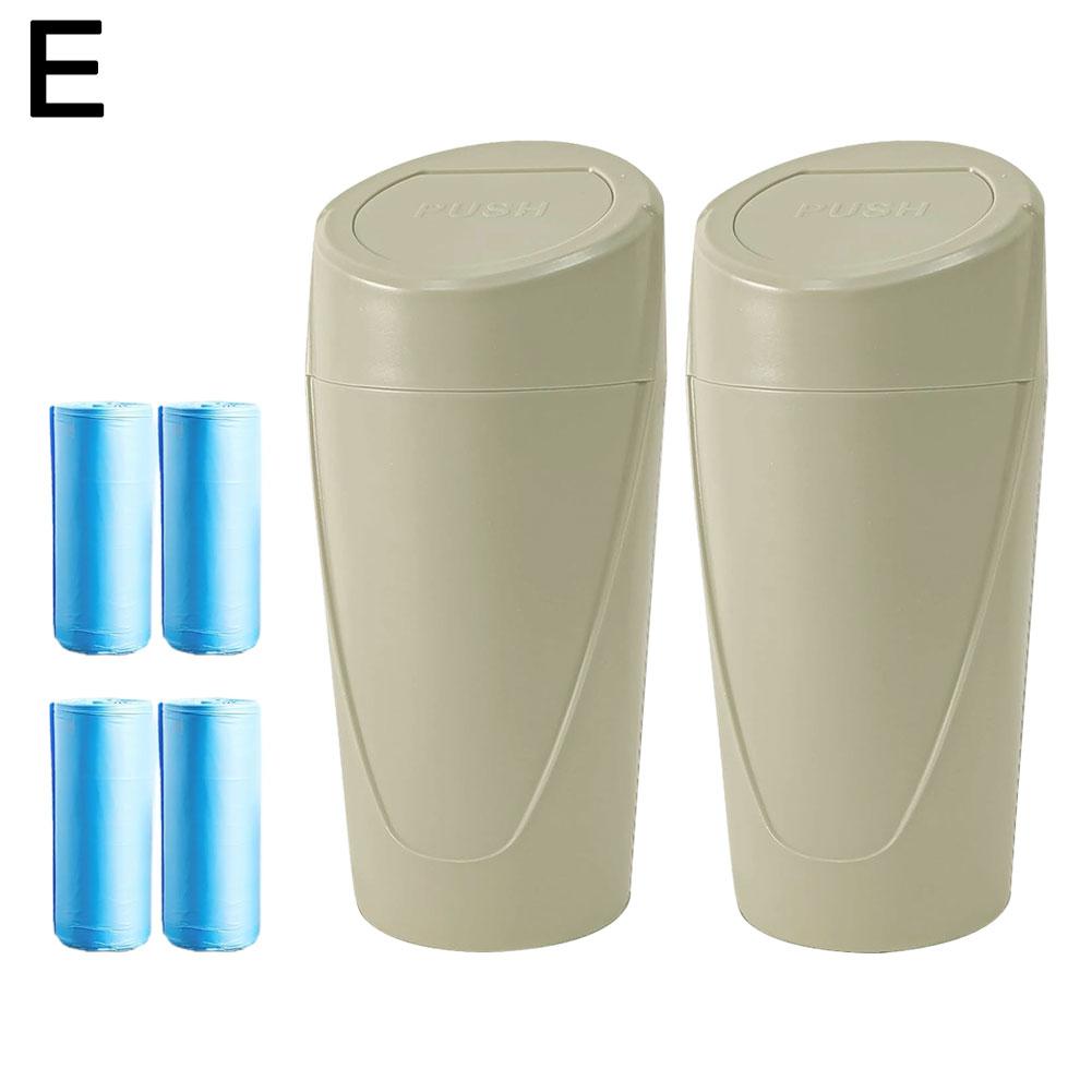 Автомобильный мусорный ящик для салона автомобиля, герметичный автомобильный мусорный бак, небольшой размер, портативный автомобильный мусорный бак, держатель для пепла, организуйте автомобильные аксессуары