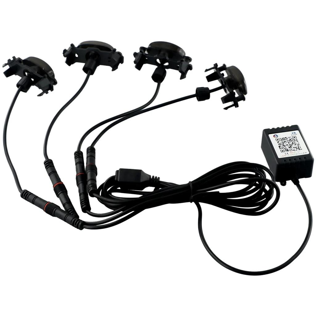 Светодиодные фонари для решетки автомобиля для Tacoma для Ford F150 F250 F350 в стиле Raptor, цветные RGB комплекты ламп, беспроводное управление по Bluetooth