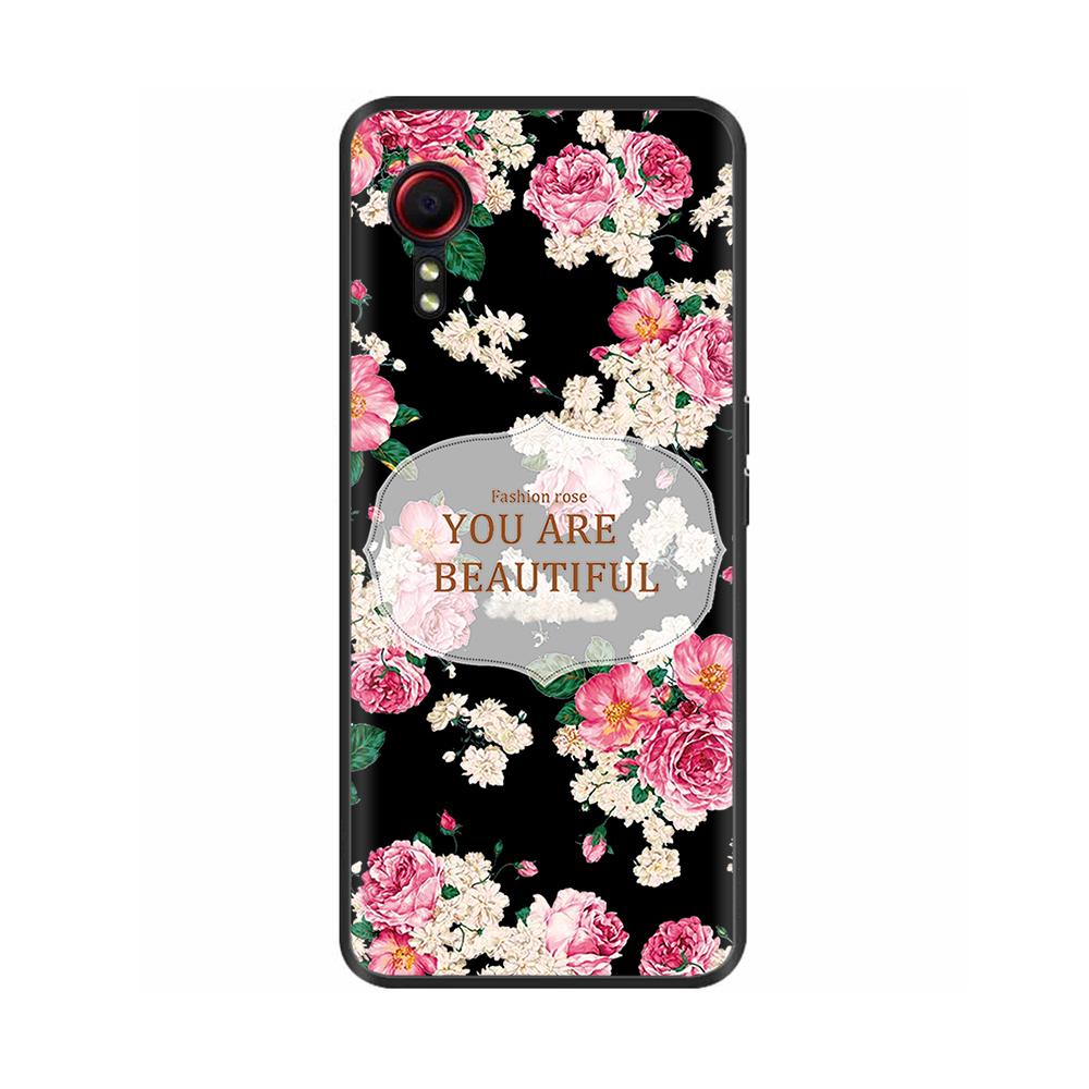 For Samsung Galaxy Xcover7 Xcover 7 Sumsung X Cover7 Cover 7 Case Black TPU Soft Lovely Painted Shockproof Shell Silicone Cover