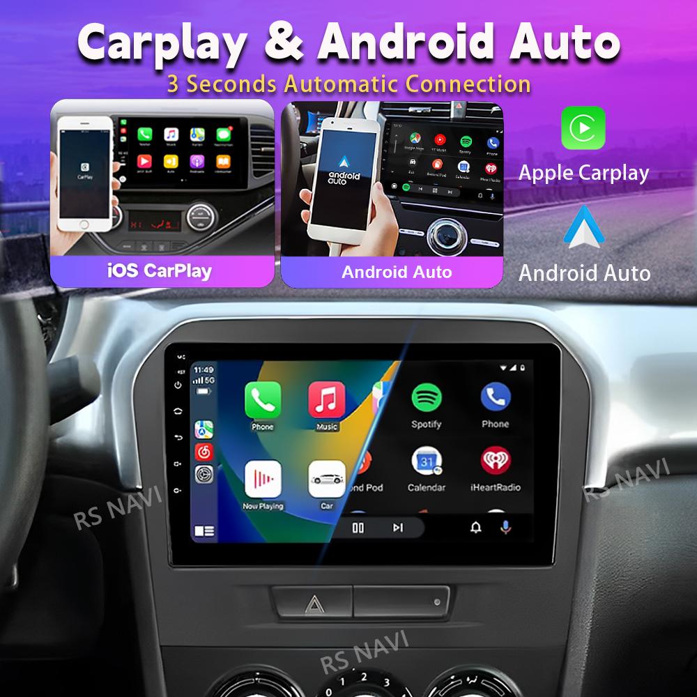 Android 16 pour Suzuki Vitara 4 2014 - 2018, autoradio CarPlay, lecteur multimédia BT, autoradio plug and play, contrôle par application