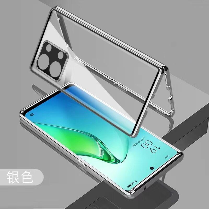 Полный чехол 360 для OnePlus Nord 3 5G Двустороннее магнитное притяжение Закаленное стекло Защитная крышка для One Plus Nord3 ACE 2V