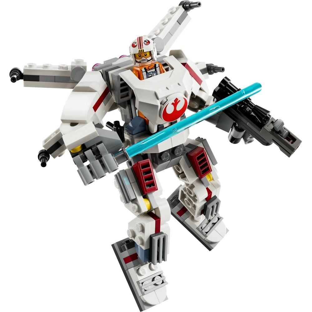 LEGO Star Wars Люк Скайуокер Мех-костюм X-Wing Игрушка 75390 Развивающий Конструктор Подарок для Мальчиков и Девочек 6-9 Лет Космос