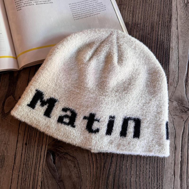 Letter Street Fashion Pattern Neutral Casual Knitted Hat For Autumn Winter And