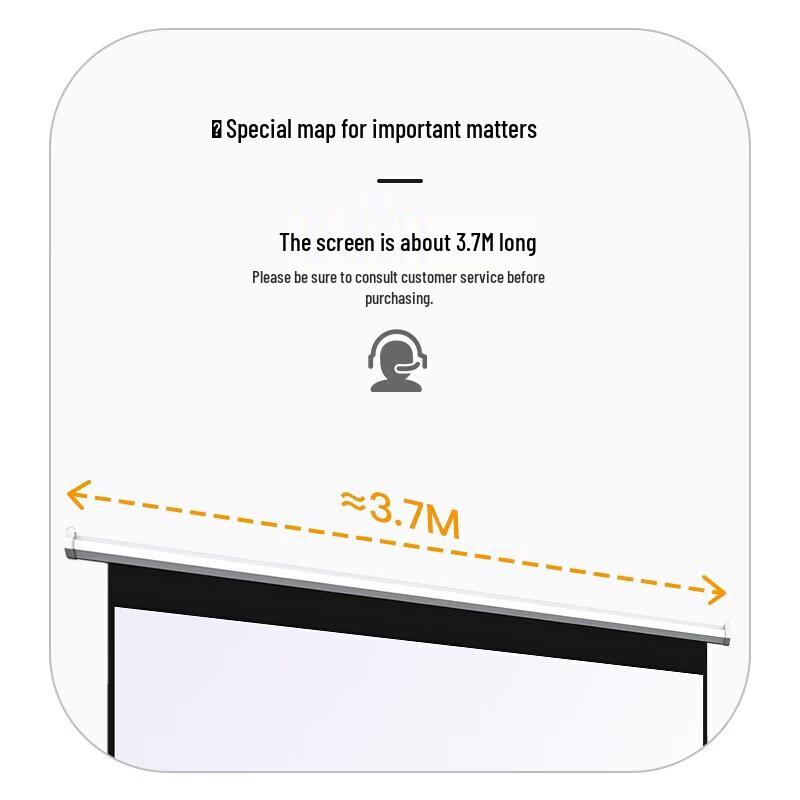 Wuyinxiang Aurora 150-inch 16:9 Electric Projection Screen