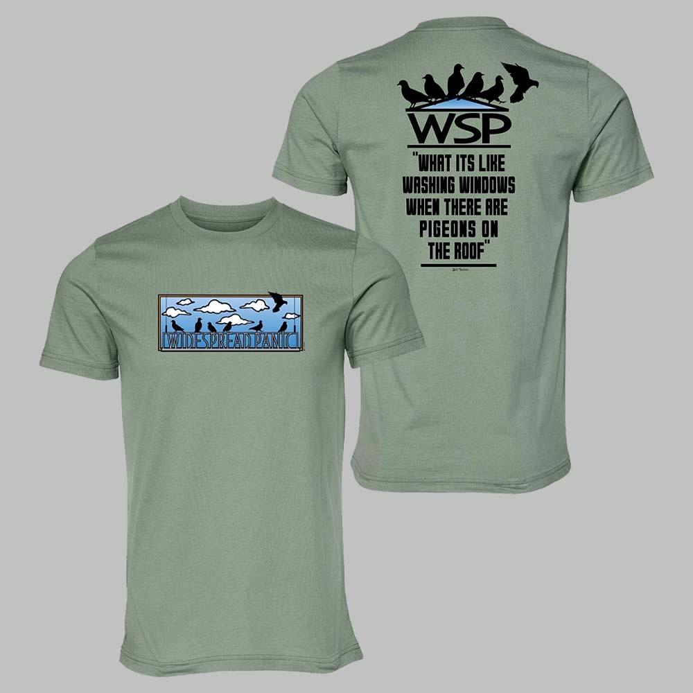 NEW! Widespread Panic What It Is Like Washing Windows Pigeons T-Shirt All Size