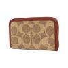 Coach Клатч-кошелек на молнии 11 Classic Monogram из канвы и кожи, унисекс, коричневый C6725-B4NQ4