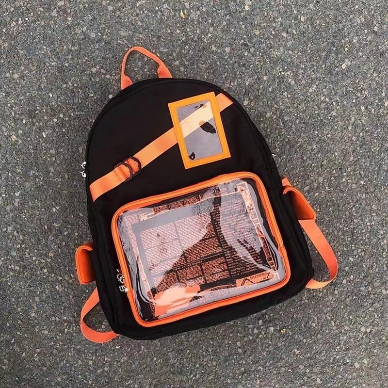 New Large-capacity Daily Neutral College Double Shoulder Students In Class Computer Travel Transparent