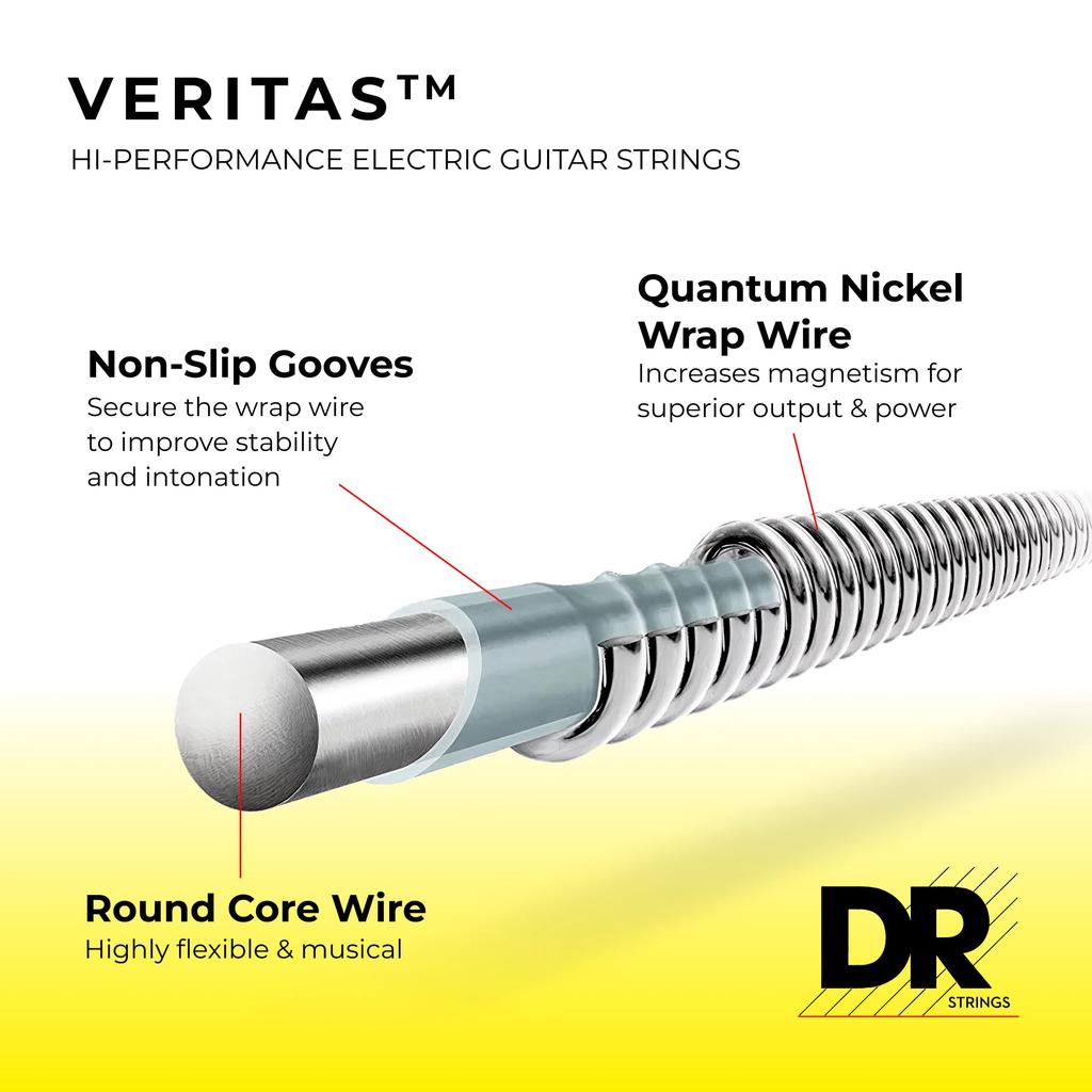 Струны для электрогитары DR Strings VERITAS Quantum Nickel .010-.046 VTE-10