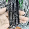 Граненые бусины абакус из черного агата для проектов по изготовлению украшений своими руками