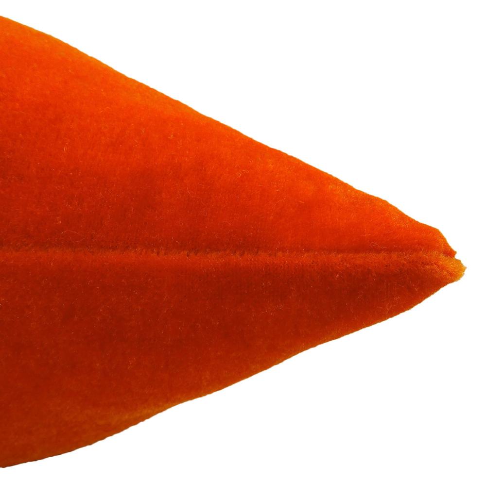 Главная D cor Декоративная подушка Твердый оранжевый Декоративный бархатный чехол для подушки - Выберите