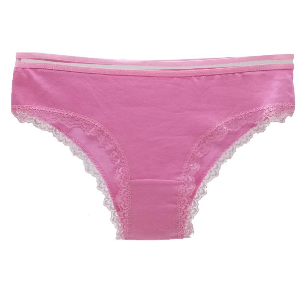 Underwear Women's Panties Cotton Panty Sexy Solid Color Briefs Female Underpants Intimates Women Lingerie 6 PCS/Lot