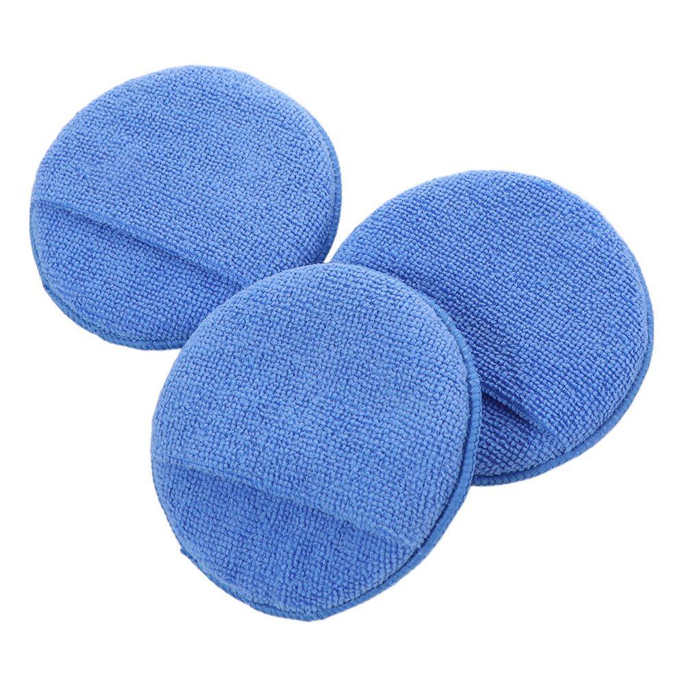 6pcs Double-sided Cleaning Pads Rags Ultra-Soft Car Wax Applicator Pad  Auto Detailing
