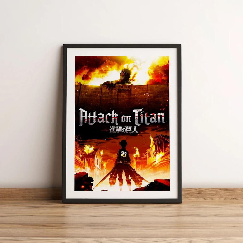 Атака Титанов холст плакат декоративные принты настенная живопись японское классическое аниме спальня гостиная диван настенное искусство украшение дома