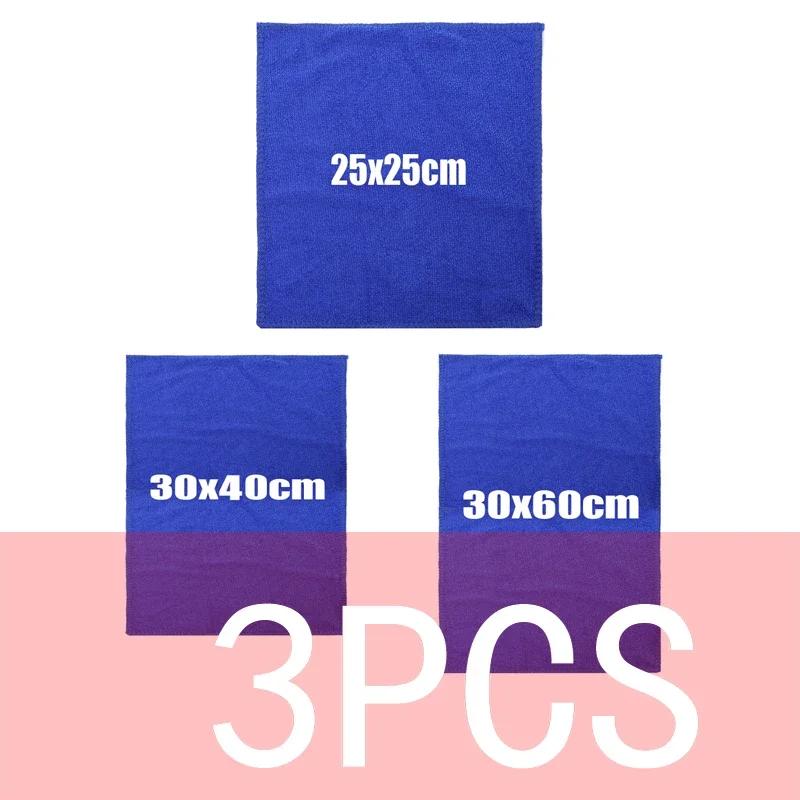 1/3 шт. Автомобильное мягкое полотенце из микрофибры 30 см*60 см Очень мягкое Детализация Уход Мойка Чистка Сушка Ткань Полотенце Автомобильная Чистка Автомобильные Инструменты Новое