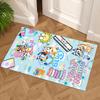Bluey Customize Text Carpet Perfect for Playrooms Outdoor Entryway Hallway Anti-slip Rug Anime Office Decor Wedding Party Gift