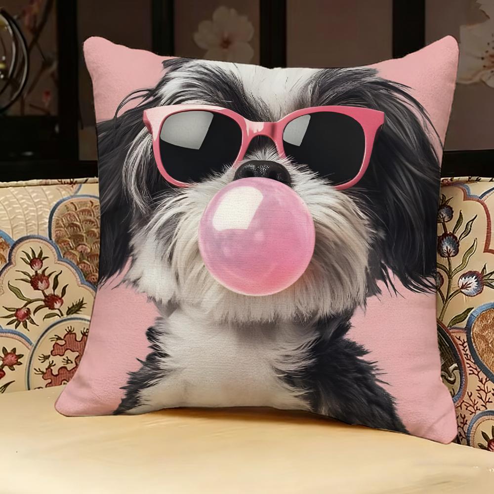 Animals That Blow Bubbles Pillow Case Pillowcase Doublesided Printed Sofa Cushion Bedroom Headboard Pillow