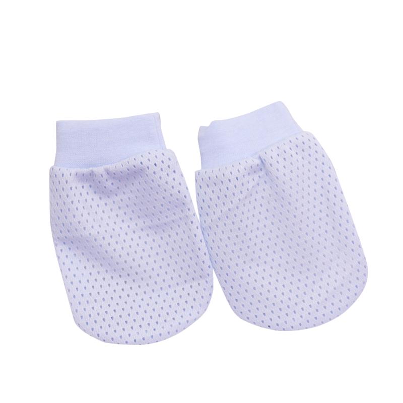 1 пара дышащих перчаток для новорожденных, нейлон + спандекс, ледяной шелк, детские регулируемые перчатки с защитой от царапин