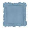 Pillowcases 40x40 with ruffles, blue, set of 2