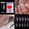 500pcs/bag Coffin False Nail Tips Clear Ballerina Stiletto Rounded Square Acrylic Fake Nails Extension System UV Gel Manicure