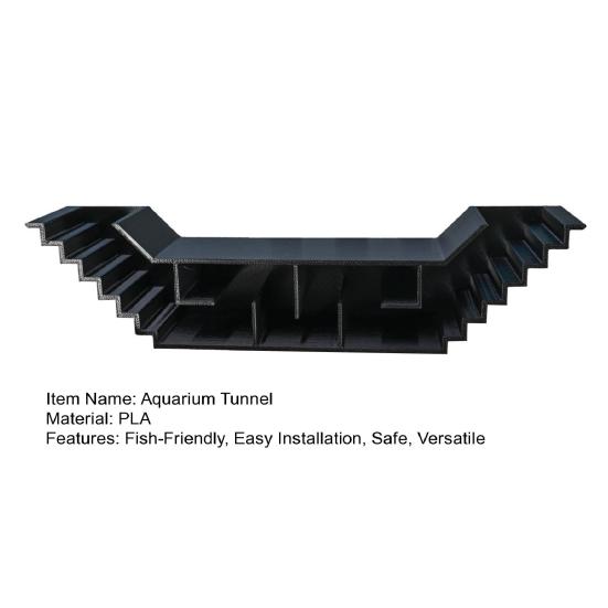 Yousheng Aquarium Tunnel Cave under Gravel Fish Hideaway Two Hole Viewing Tunnel Fish And Shrimp Hideout for Pleco Shrimp Betta