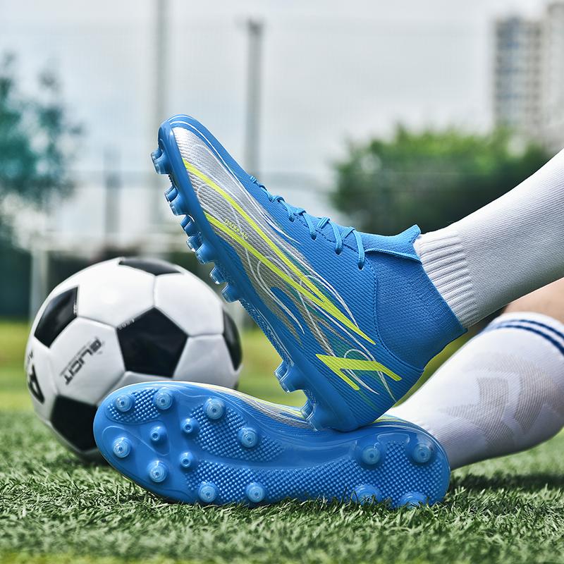 35-47 Yards Shock-absorbing Non-slip Wear-resistant High-top Socks New Long Nails Outdoor Football Sneakers