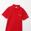 Champion Men's Basic Polo Shirt with Embroidered Script Logo, Size M, Red Brick, C3-X361Z, Short Sleeve, 100% Cotton, Amazon.co.jp Exclusive