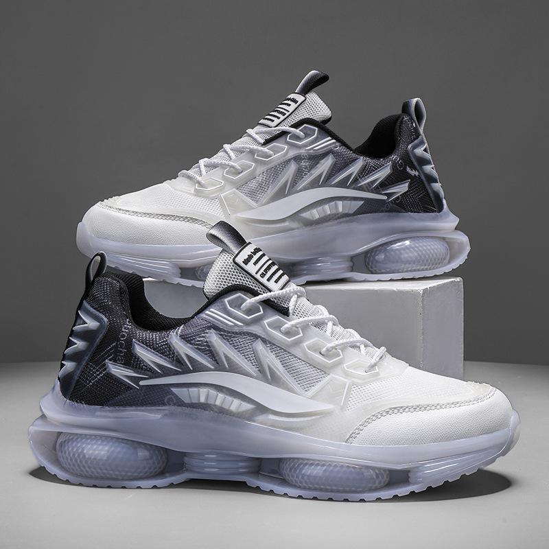 New Men's Shoes Sneakers Jelly Sole Soft Sole Dad Shoes Teen Trend Outdoor Mecha Running Shoes